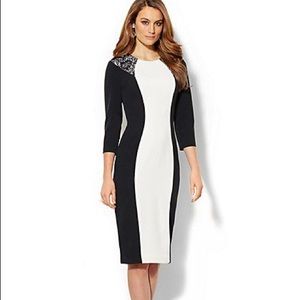 Black & White Sheath Dress